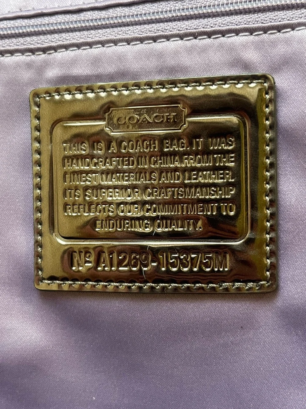 Coach Poppy Glam Pop Denim Appliqué Tote